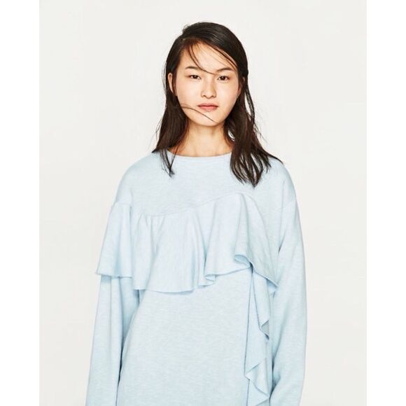 ✨ FRILLED SWEATSHIRT✨  - Picture 1 of 6